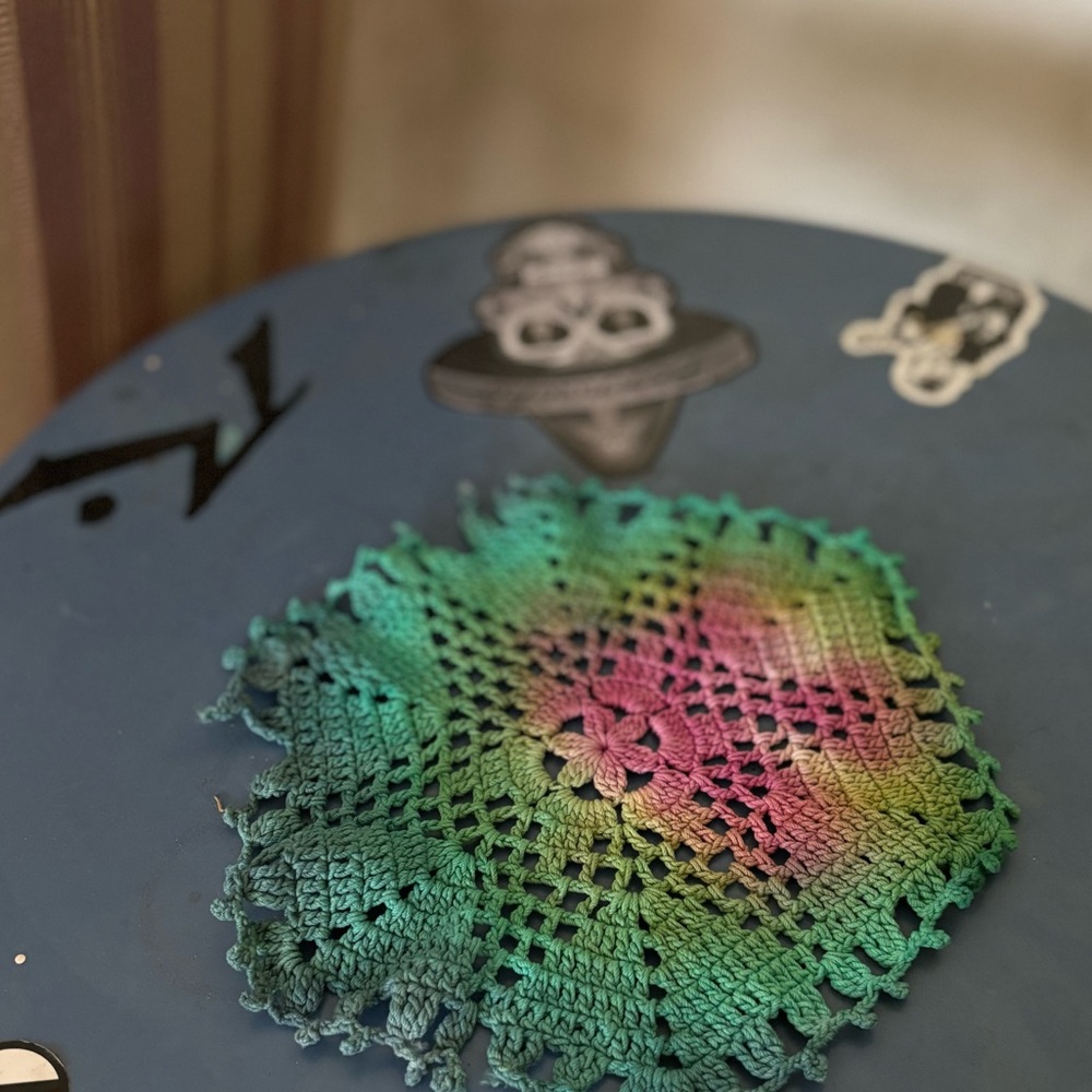 Antique tie dyed doyalie